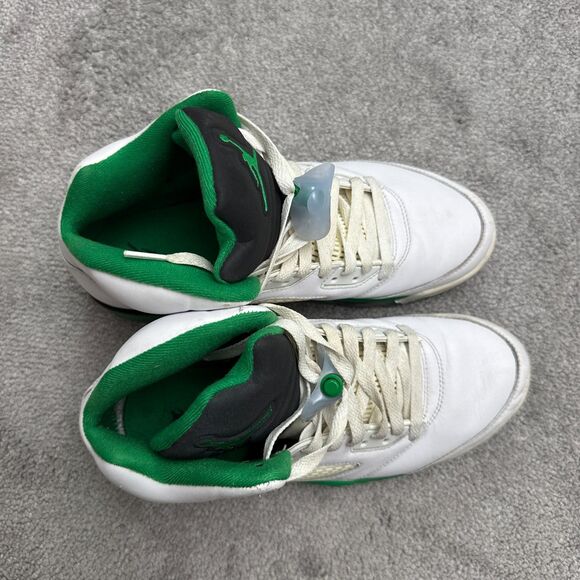 Nike Air Jordan 5 Retro Basketball Sneakers Shoes Mens 11.5 Lucky Green White main image 13